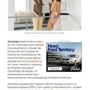 Startup desenvolve sistema que monitora presença do novo coronavírus no ar – Pequenas Empresas Grandes Negócios