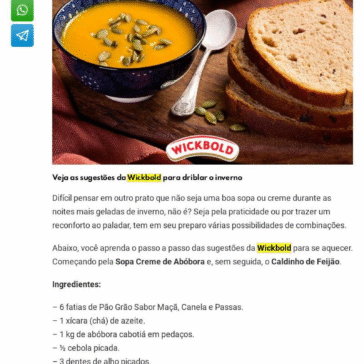 Receita: Para se aquecer – Gastronominho