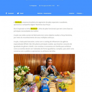 Wickbold exalta mulheres em campanha para “nutrir” força feminina – Propmark