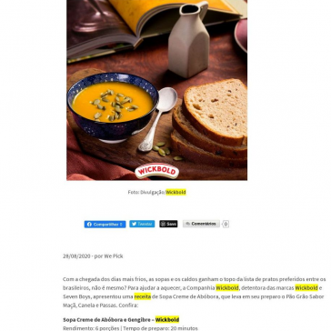 Para esquentar: receita de creme de abóbora e gengibre – We Pick