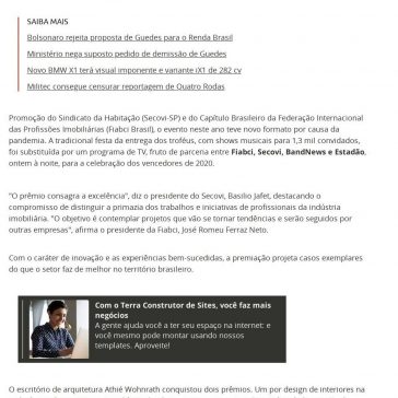 Master Imobiliário: Maioria dos prêmios é de São Paulo – Terra