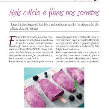Mais cálcio e fibras nos sorvetes – Revista Mais Leite