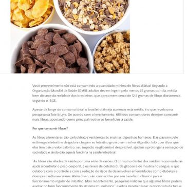 Como e porque turbinar o consumo de fibras – Vivaaplenitude