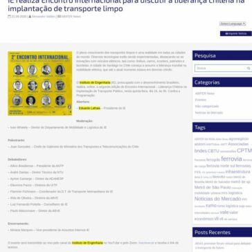 IE realiza Encontro Internacional para discutir a liderança chilena na implantação de transporte limpo – ABIFER
