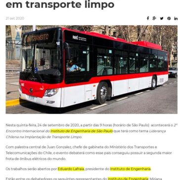 Brasil debate liderança chilena em transporte limpo – Mobilitas