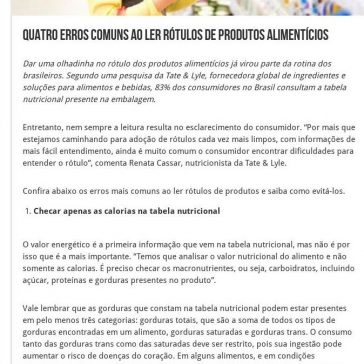 Quatro erros comuns ao ler rótulos de produtos alimentícios – 2A Alimentos
