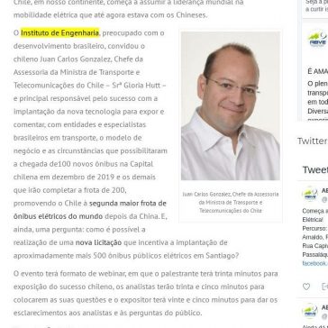 2° Encontro Internacional Liderança Chilena na implantação de transporte limpo – Abve