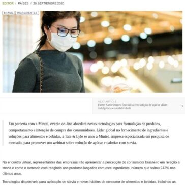 Tate & Lyle promove webinar sobre redução de açúcar e calorias com stevia – Food News Latam