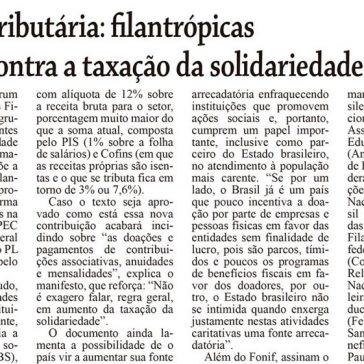 Reforma tributária: filantrópicas unem-se contra a taxação da solidariedade – Monitor Mercantil