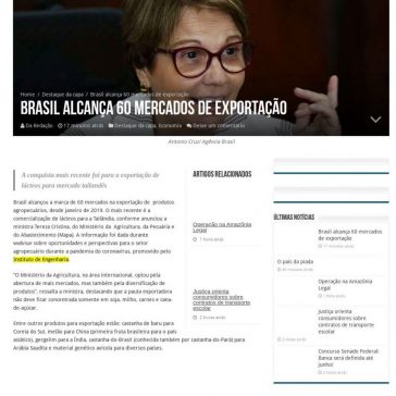 Brasil alcança 60 mercados de exportação – Brasília Agora