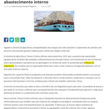 Exportação agropecuária em alta não ameaça abastecimento interno – Campo e Negócios
