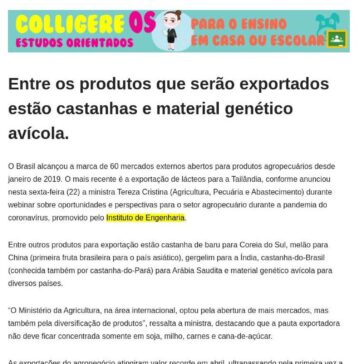 Mais 60 mercados para exportação de produtos agropecuários – DUNA Press