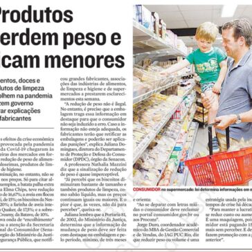 Produtos perdem peso e ficam menores / Mudanças – A Tribuna