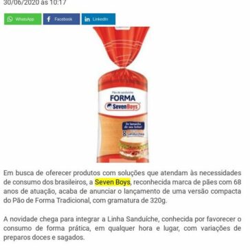 Tradicional Pão de Forma da Seven Boys ganha versão mini – AMIS