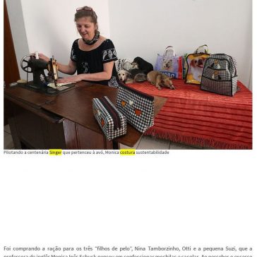 Professora faz mochilas a partir de sacos de ração – Gazeta do Sul