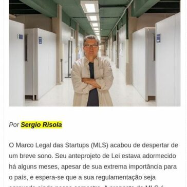 O gigante Marco Legal das Startups despertou! – Valor Agregado