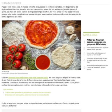 Molho, queijo e muito mais: aprenda a fazer uma deliciosa pizza de pão de forma – Receitas IG
