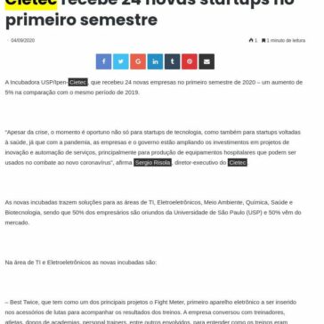 Cietec recebe 24 novas startups no primeiro semestre – IPESI