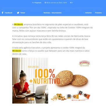 Wickbold indica nutrição para quarentena – Propmark