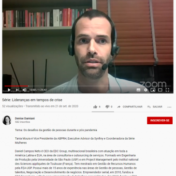 Série: Lideranças em tempos de crise – Denise Damiani (Youtube)