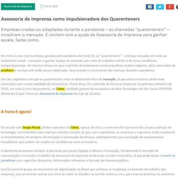 Assessoria de Imprensa como impulsionadora dos Quarenteners – Assessoria de Imprensa