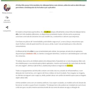 Intelbras lança linha Allo de videoporteiro com desbloqueio remoto via app – Showmetech