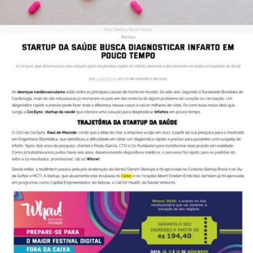 Startup da saúde busca diagnosticar infarto em pouco tempo – Whow!