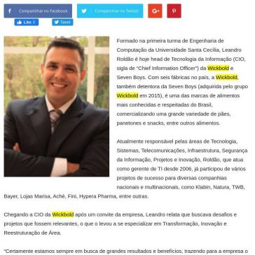 Leandro Roldão, ex-aluno de Engenharia de Computação, é head de Tecnologia da Informação da Wickbold e Seven Boys – Unisanta