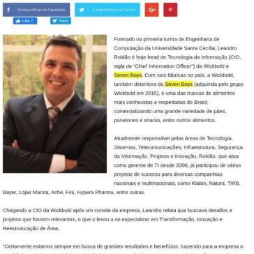 Leandro Roldão, ex-aluno de Engenharia de Computação, é head de Tecnologia da Informação da Wickbold e Seven Boys – Unisanta