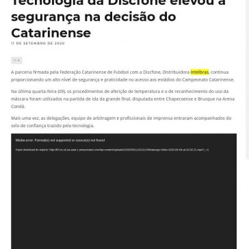 Tecnologia da Discfone elevou a segurança na decisão do Catarinense – Fcf