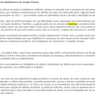 Agência apis3 cria marca Saúde iD, nova plataforma do Grupo Fleury – Acontecendo Aqui
