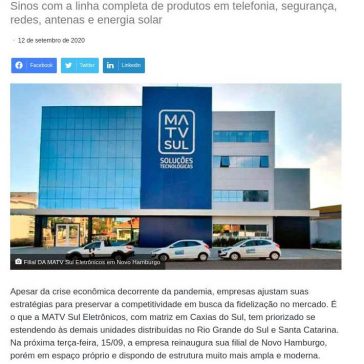 MATV Sul Eletrônicos reinaugura filial em Novo Hamburgo – Revista News