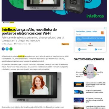 Intelbras lança a Allo, nova linha de porteiros eletrônicos com Wi-Fi – Mundo Conectado