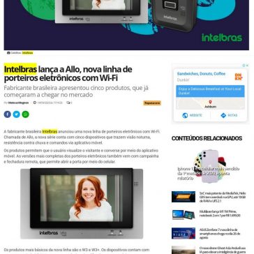 Intelbras lança a Allo, nova linha de porteiros eletrônicos com Wi-Fi – Mundo Conectado