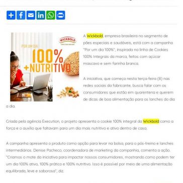 Wickbold indica nutrição para quarentena – ABIMAPI