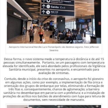 Aeroporto Internacional Hercílio Luz e Florianópolis são destinos seguros – Jornal O Estado