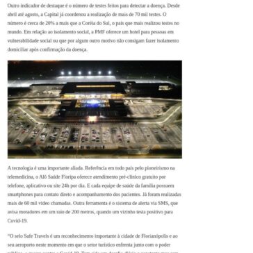 Cidade e Aeroporto de Florianópolis recebem certificação internacional de destino seguro – Trechos e Milhas