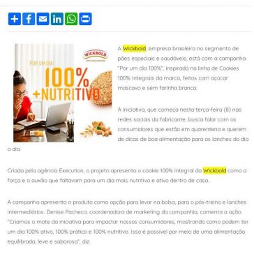 Wickbold indica nutrição para quarentena – ABIMAPI