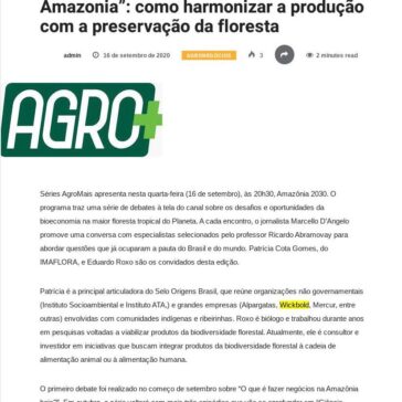 Séries AgroMais debate o “Made in Amazonia”: como harmonizar a produção com a preservação da floresta – Gazeta do Tocantinense
