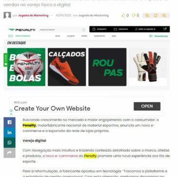 Novo e-commerce e expansão da rede de lojas próprias marcam retomada comercial da Penalty – Abc da Comunicação