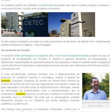 Como soluções inovadoras desenvolvidas na USP chegam à sociedade? – Campus USP de São Carlos
