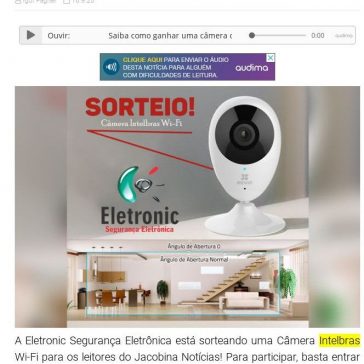 Saiba como ganhar uma câmera de monitoramento da Eletronic Segurança Eletrônica Jacobina Notícias
