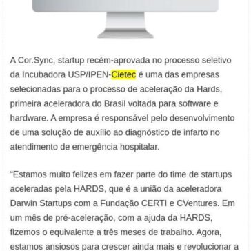 Cor.Sync é aprovada em processo de aceleração da Hards – Valor Agregado