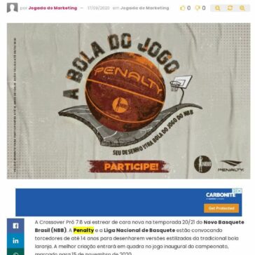 #ABolaDoJogo: NBB e Penalty lançam concurso cultural – Abc da Comunicação