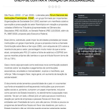 Reforma tributária: filantrópicas brasileiras unem-se contra a taxação da solidariedade – Broadcast