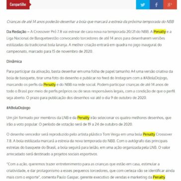 #ABolaDoJogo: NBB e Penalty lançam concurso cultural – CliqueABC
