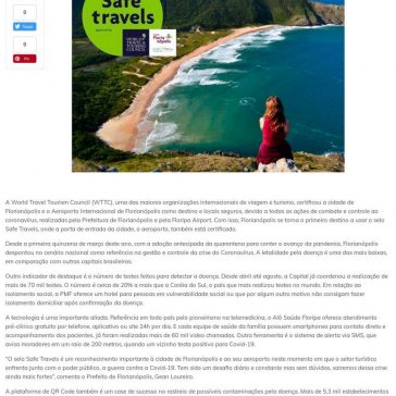 Cidade e Aeroporto Florianópolis recebem certificação internacional de destino seguro – Floripa Manhã