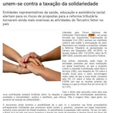 Reforma tributária: filantrópicas brasileiras unem-se contra a taxação da solidariedade – Gazeta de Votorantim