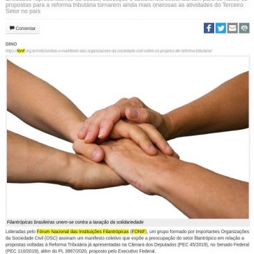 Reforma tributária: filantrópicas brasileiras unem-se contra a taxação da solidariedade JBN – Bahia Notícias