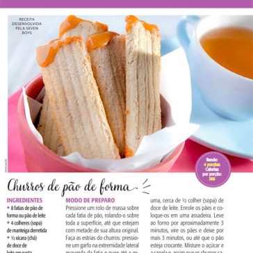 Churros de pão de forma – Ana Maria Receitas (Revista Ana Maria)